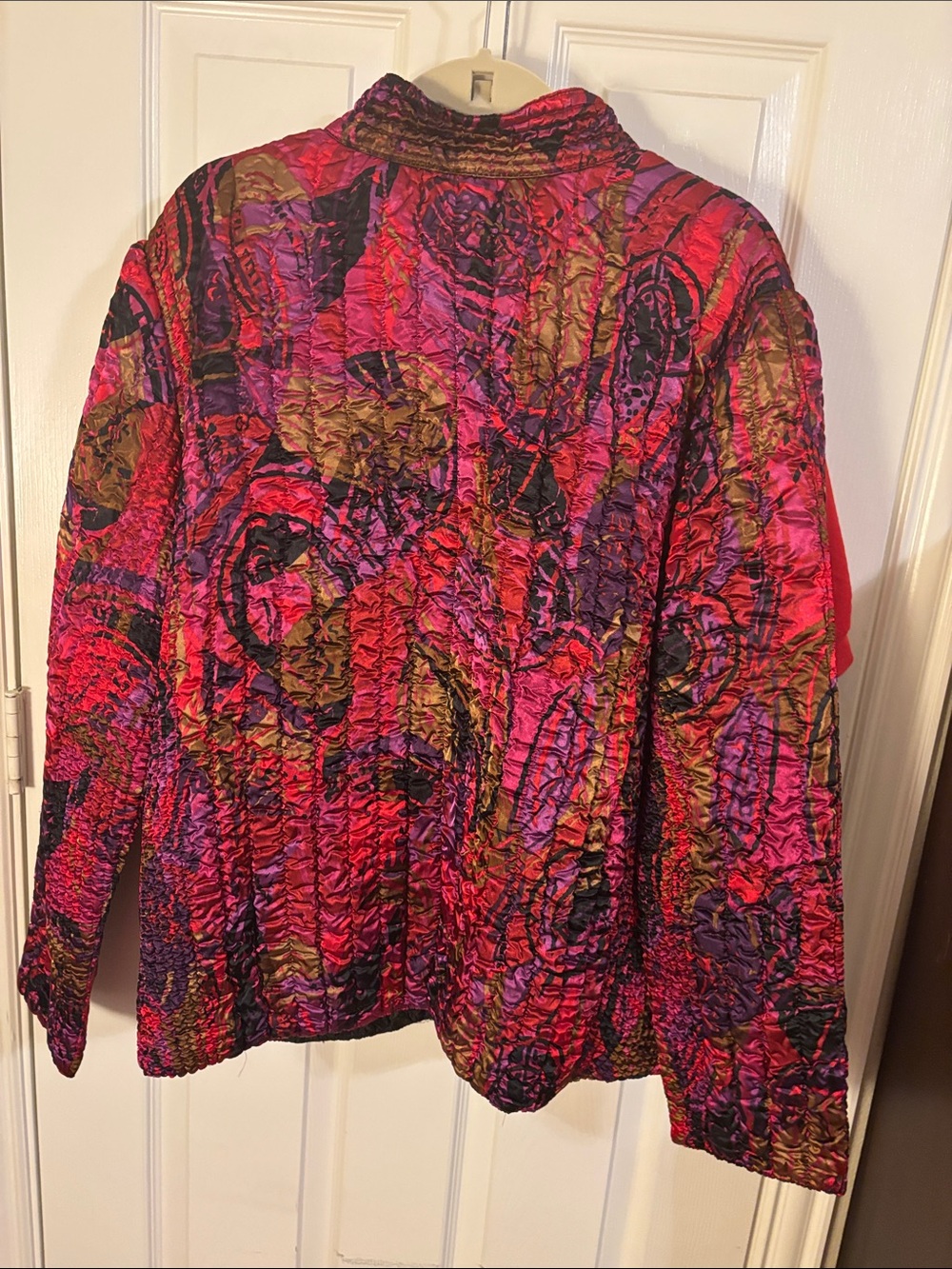 Ruby Rd. Quilted Jacket in Fuchsia, Purple & Gold - Picture 3 of 9